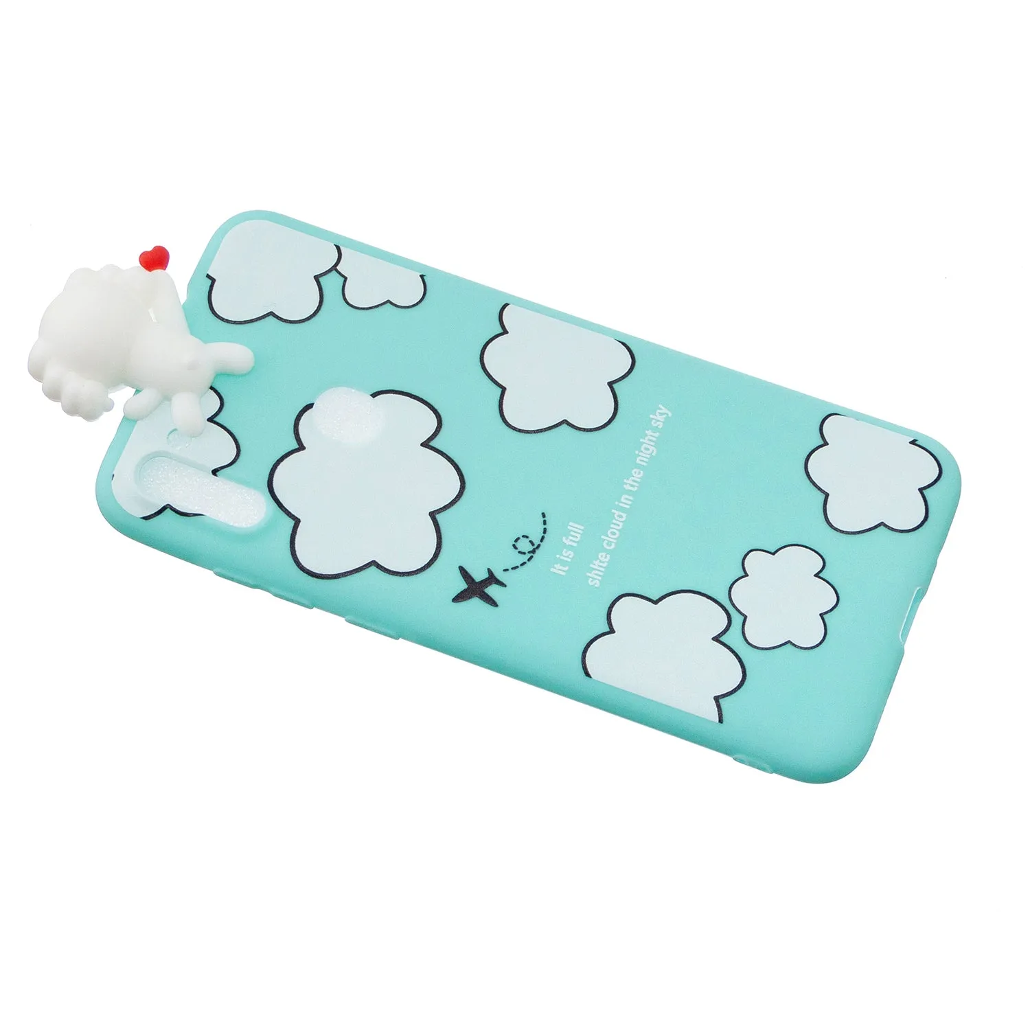 For Samsung A11 Soft TPU Back Cover 3D Cartoon Painting Mobile Phone Case Shell Red owl