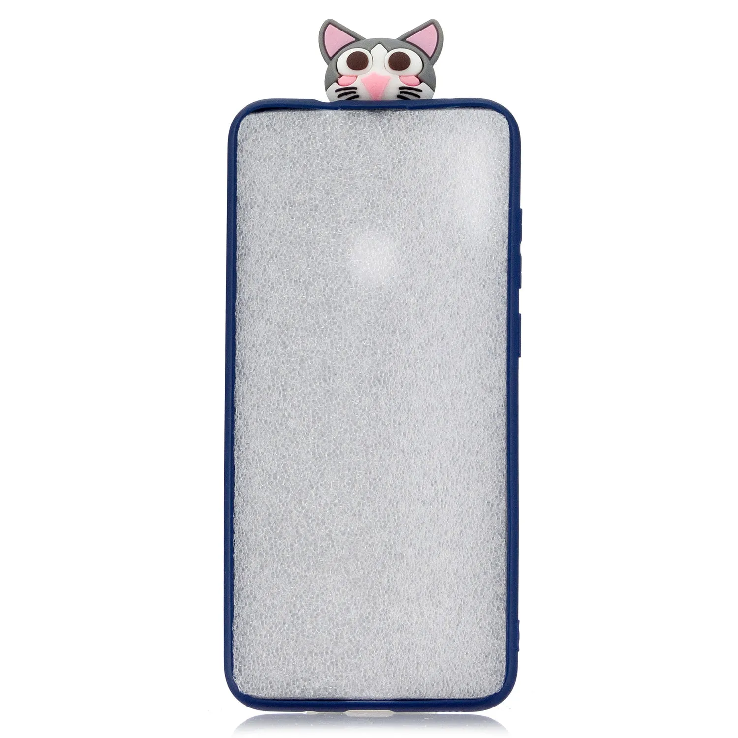 For Samsung A11 Soft TPU Back Cover Cartoon Painting Mobile Phone Case Shell with Bracket Licking pussy