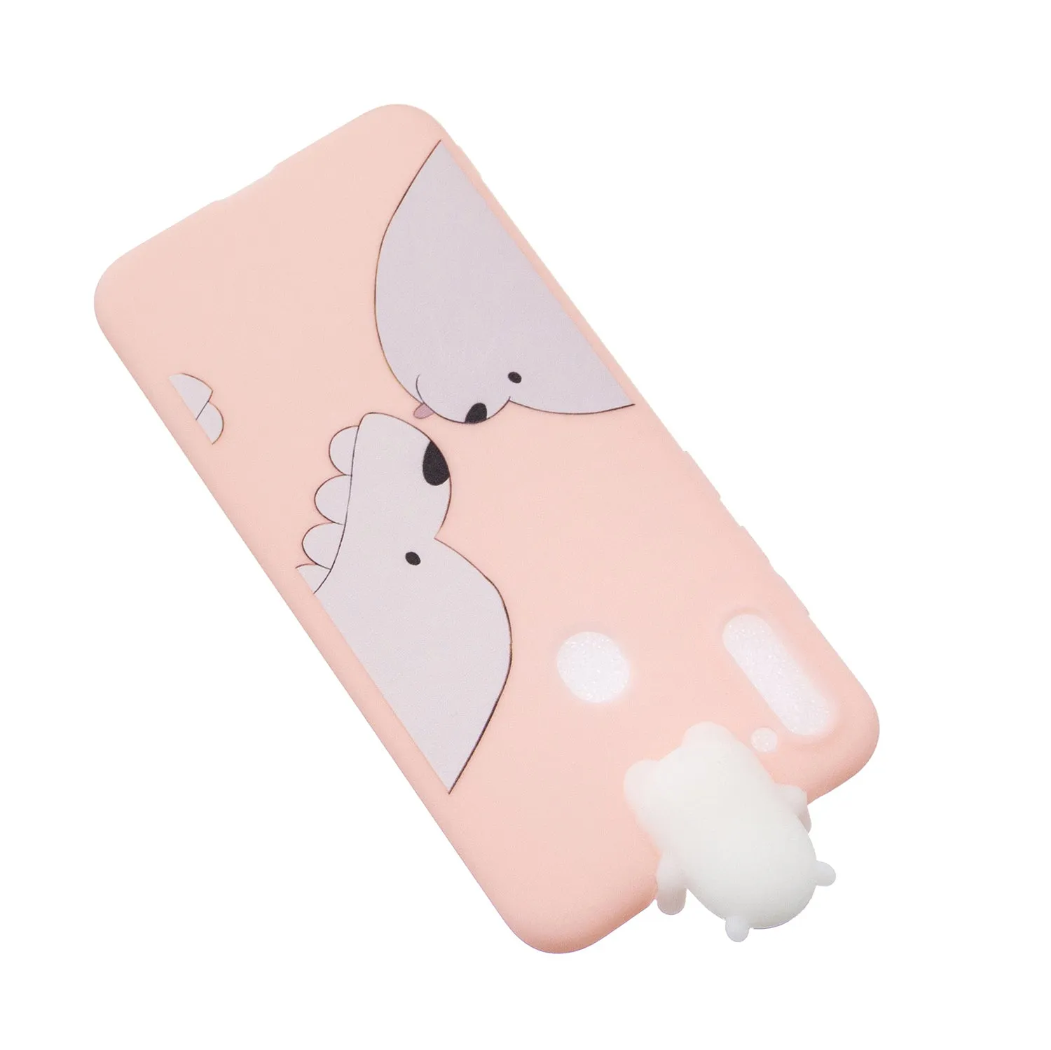 For Samsung A11 TPU Back Cover 3D Cartoon Painting Soft Mobile Phone Case Shell Little pink pig