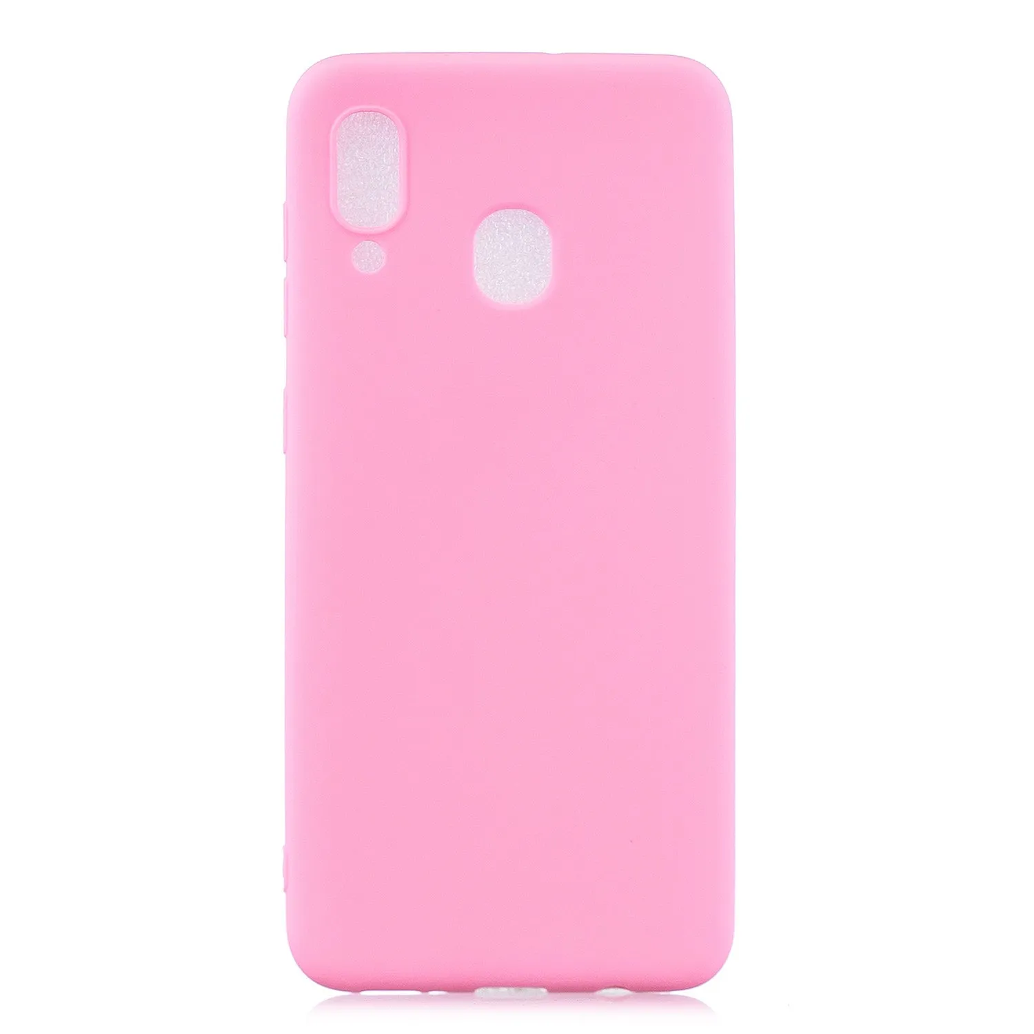 For Samsung A30 Lovely Candy Color Matte TPU Anti-scratch Non-slip Protective Cover Back Case red