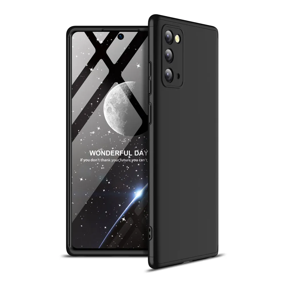 For Samsung Note 20/Note 20 Ultra/M31S Mobile Phone Cover 360 Degree Full Protection Phone Case black