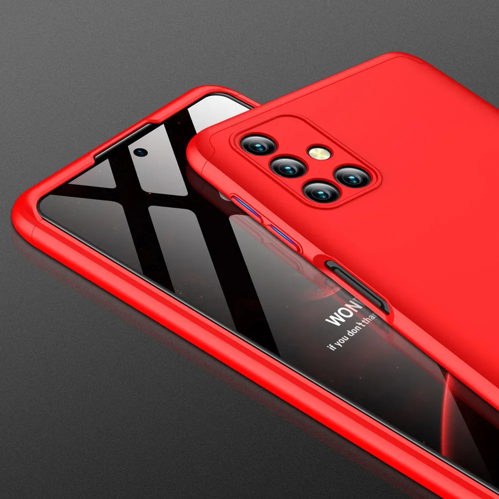 For Samsung Note 20/Note 20 Ultra/M31S Mobile Phone Cover 360 Degree Full Protection Phone Case red