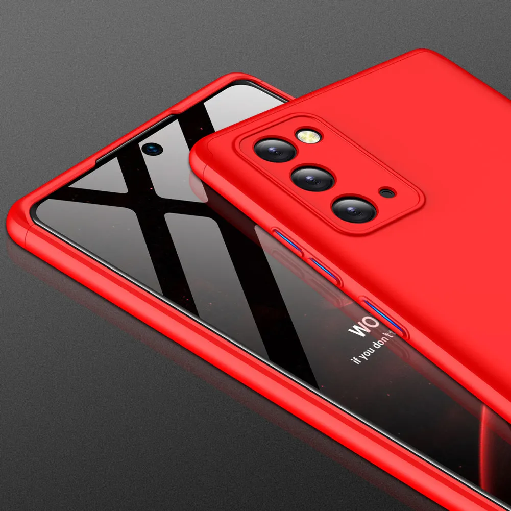 For Samsung Note 20/Note 20 Ultra/M31S Mobile Phone Cover 360 Degree Full Protection Phone Case red