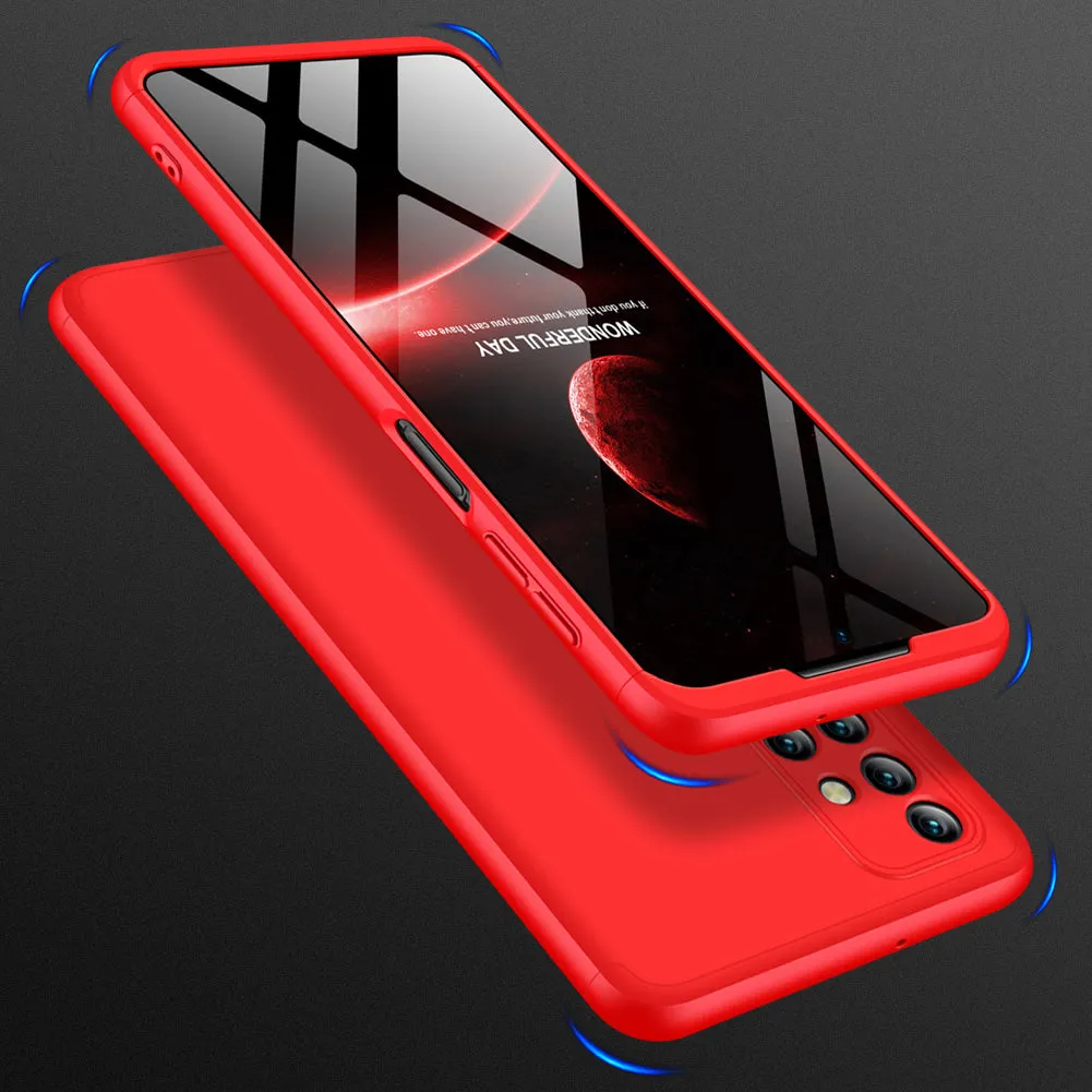 For Samsung Note 20/Note 20 Ultra/M31S Mobile Phone Cover 360 Degree Full Protection Phone Case red