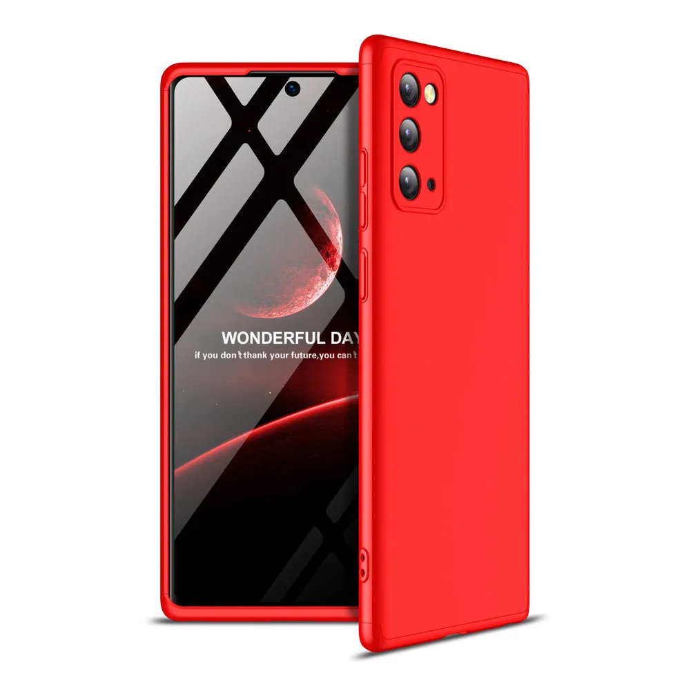 For Samsung Note 20/Note 20 Ultra/M31S Mobile Phone Cover 360 Degree Full Protection Phone Case red