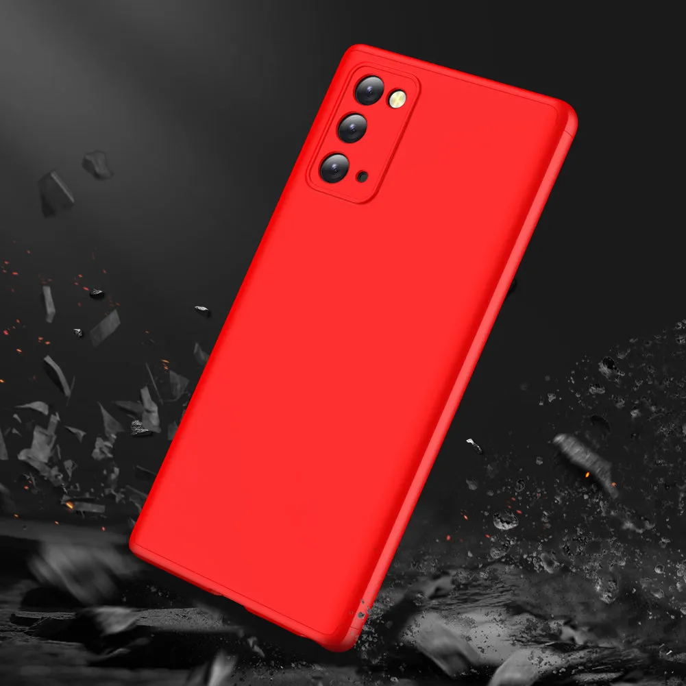For Samsung Note 20/Note 20 Ultra/M31S Mobile Phone Cover 360 Degree Full Protection Phone Case red