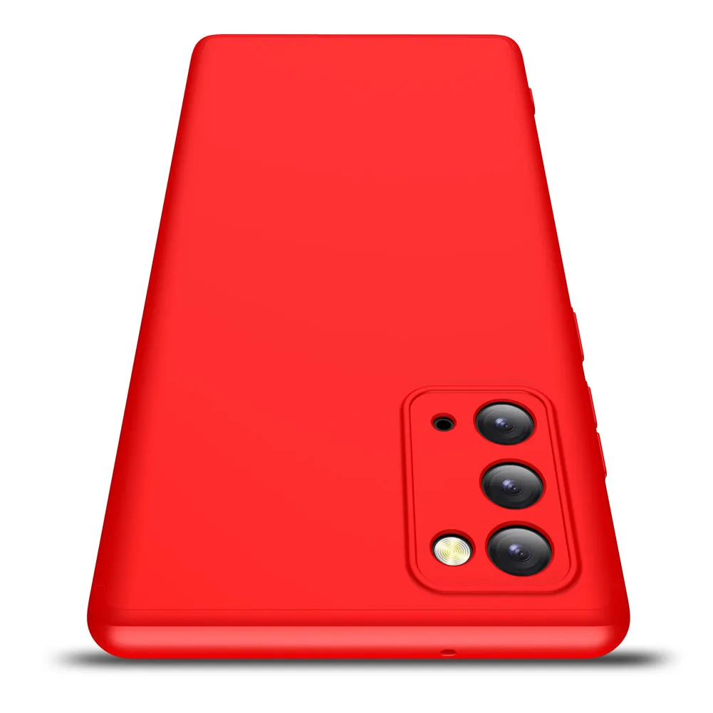 For Samsung Note 20/Note 20 Ultra/M31S Mobile Phone Cover 360 Degree Full Protection Phone Case red