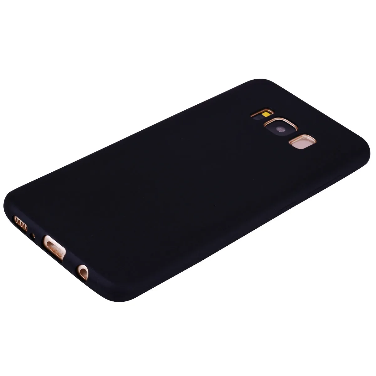 for Samsung S8 Lovely Candy Color Matte TPU Anti-scratch Non-slip Protective Cover Back Case dark pink