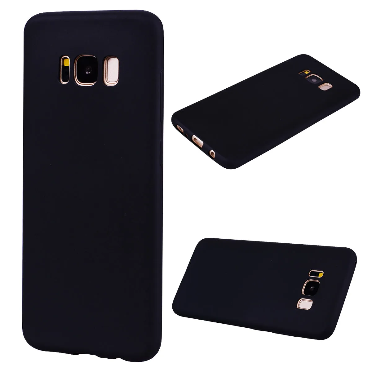 for Samsung S8 Lovely Candy Color Matte TPU Anti-scratch Non-slip Protective Cover Back Case white