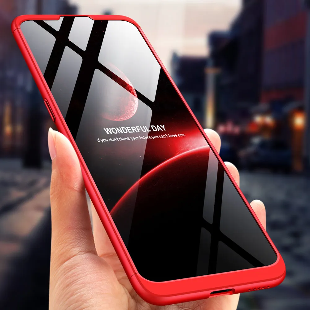 For VIVO V15pro Ultra Slim PC Back Cover Non-slip Shockproof 360 Degree Full Protective Case gold
