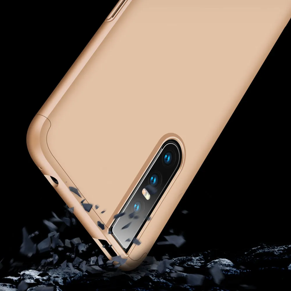 For VIVO V15pro Ultra Slim PC Back Cover Non-slip Shockproof 360 Degree Full Protective Case gold