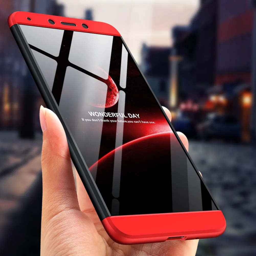 For XIAOMI Redmi 6A Ultra Slim PC Back Cover Non-slip Shockproof 360 Degree Full Protective Case  gold_XIAOMI Redmi 6A