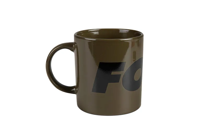 Fox Ceramic Green & Black Mug