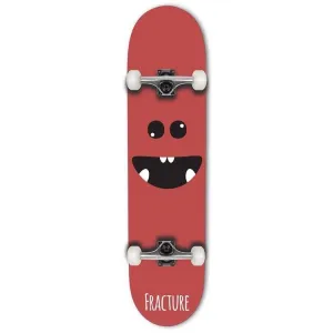 Fracture Skateboards Lil Monsters Red Complete Skateboard 8"