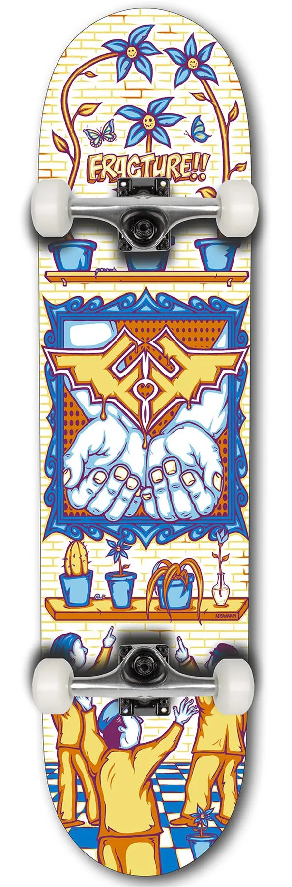 Fracture x Adswarm Complete Skateboard 7.75"