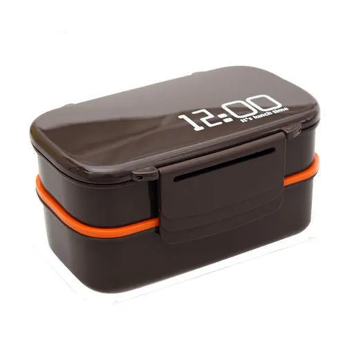 Gamebox Camera Radio Shape Plastic Double Layer Lunch Box Sushi Bento Box Microwavable LunchBox With Spoon Fork Office School