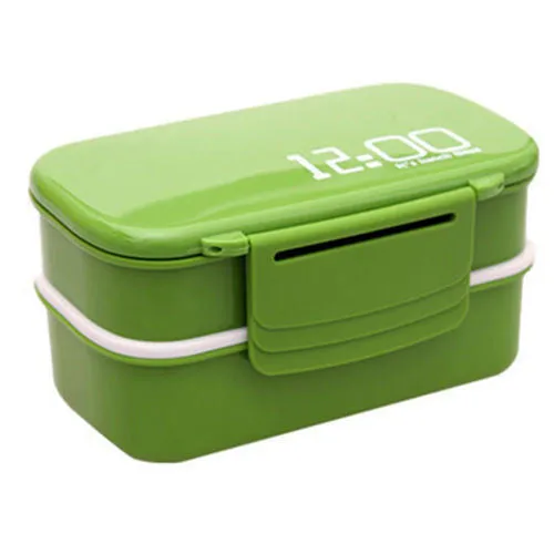Gamebox Camera Radio Shape Plastic Double Layer Lunch Box Sushi Bento Box Microwavable LunchBox With Spoon Fork Office School