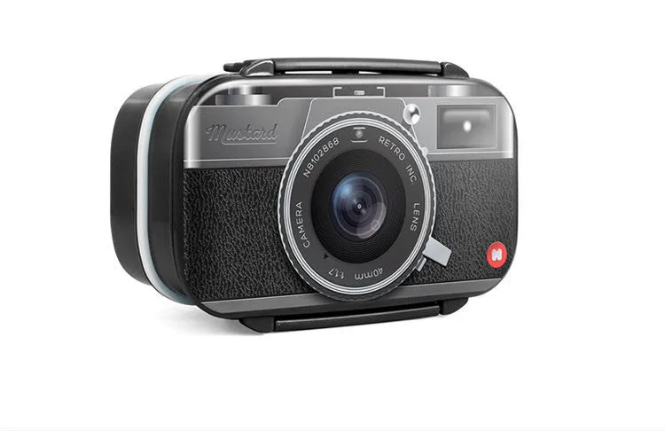 Gamebox Camera Radio Shape Plastic Double Layer Lunch Box Sushi Bento Box Microwavable LunchBox With Spoon Fork Office School