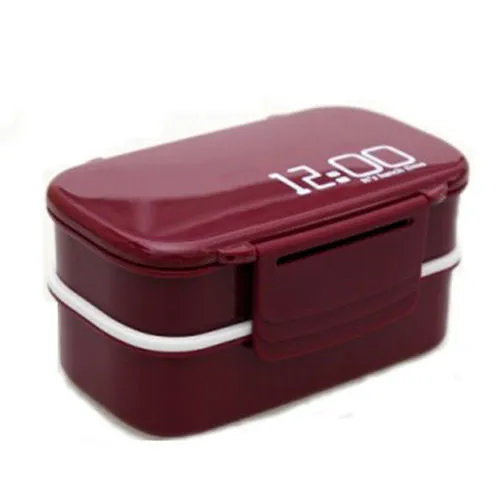 Gamebox Camera Radio Shape Plastic Double Layer Lunch Box Sushi Bento Box Microwavable LunchBox With Spoon Fork Office School