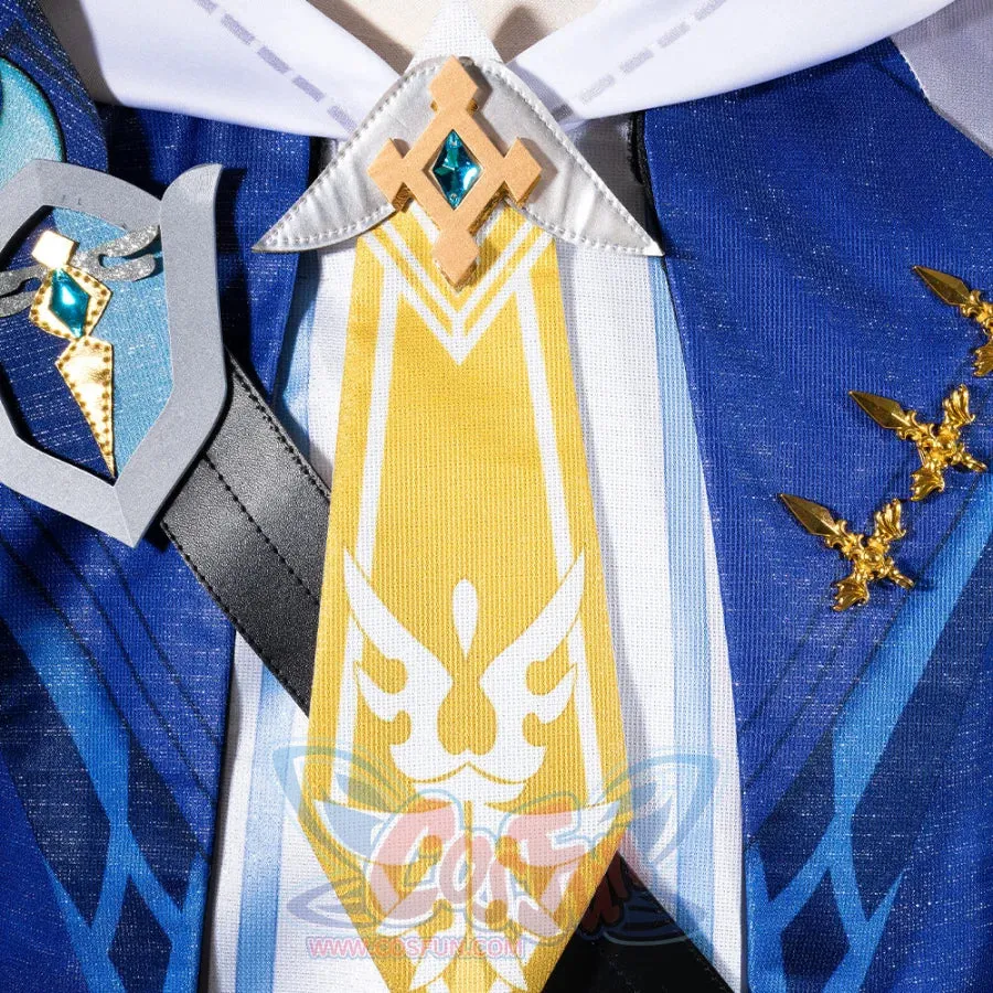 Genshin Impact Knights of Favonius Mika Cosplay Costume C07528 A