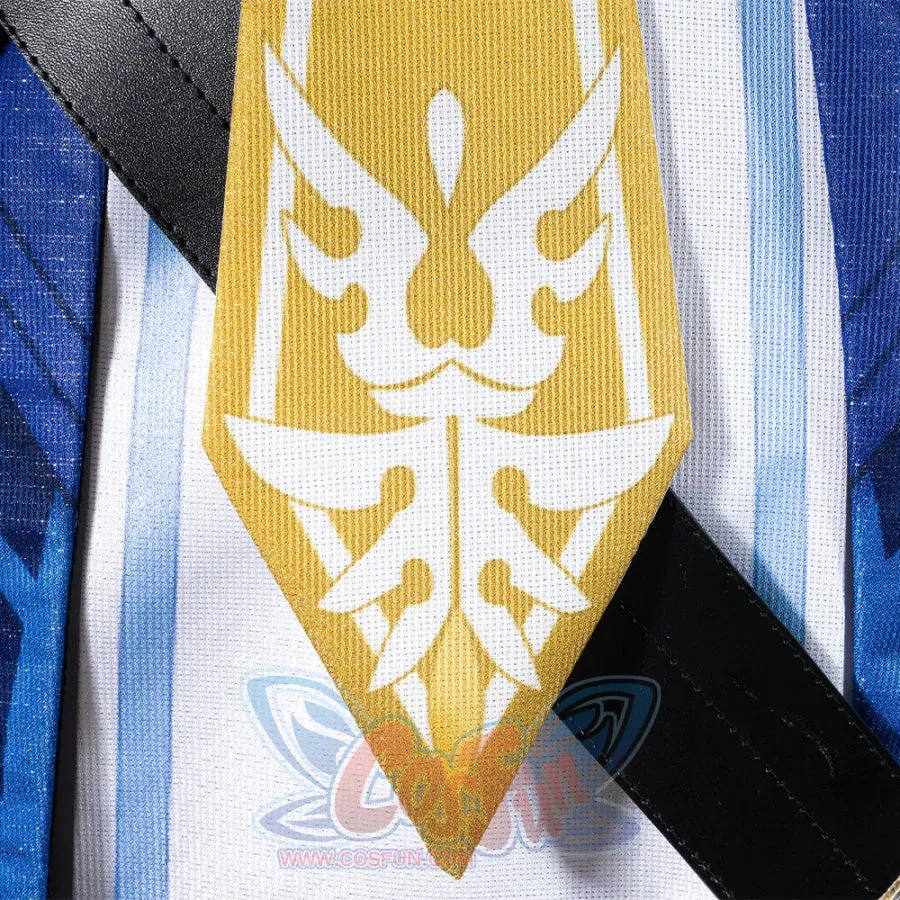 Genshin Impact Knights of Favonius Mika Cosplay Costume C07528 A