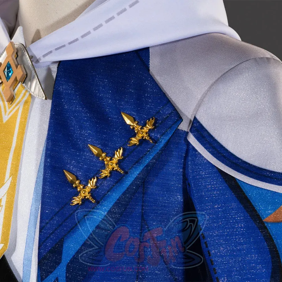 Genshin Impact Knights of Favonius Mika Cosplay Costume C07528 A