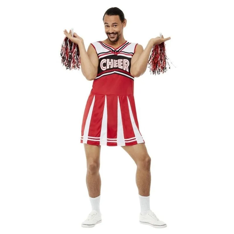 Give Me A...Cheerleader Costume, White & Red
