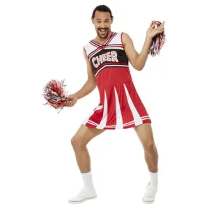 Give Me A...Cheerleader Costume, White & Red