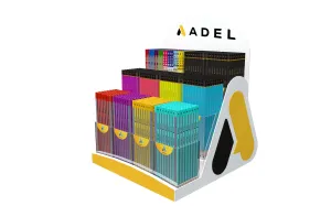 Grafit ceruza ADEL 864db-os feltöltött display szögletes  2209000020