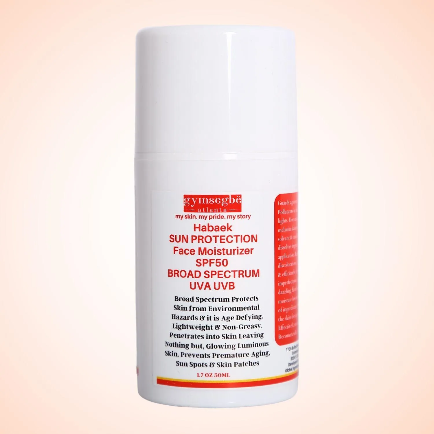 Habaek Sun Protection Face Moisturizer SPF50