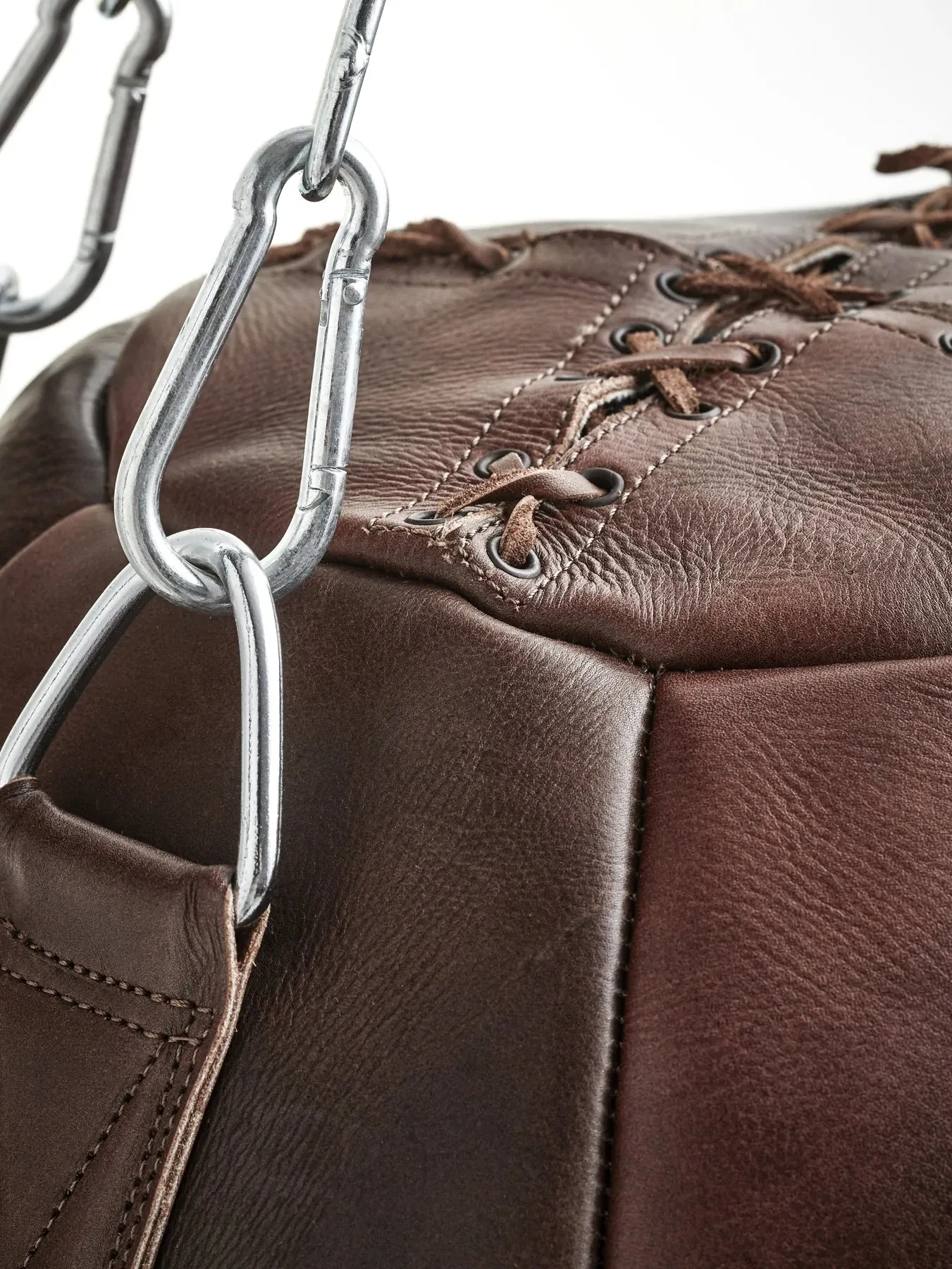 HERITAGE BROWN LEATHER WRECKING BALL (UN-FILLED)