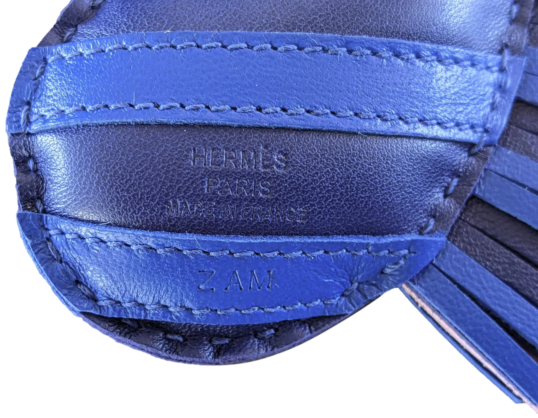 Hermes Bleu/Bleu/Rose Accessoire de Sac "Geegee Savannah" Bag Charm, New!