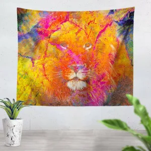 Hidden Lion Tapestry