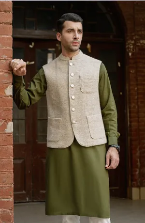 Hidden Placket Mens Kurta