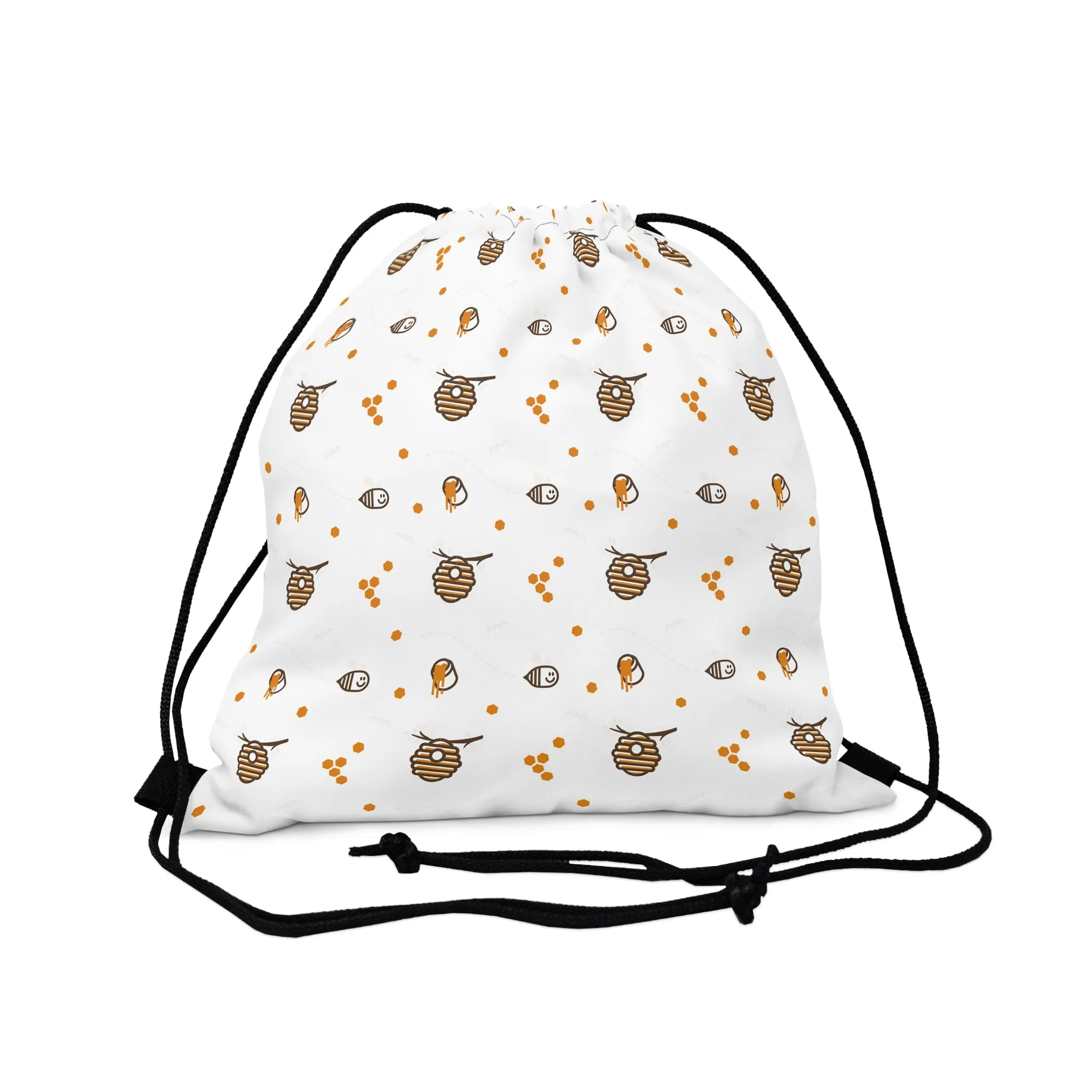 HoneyPlusCo Merch | Honey Bee Drawstring Backpack Style 12