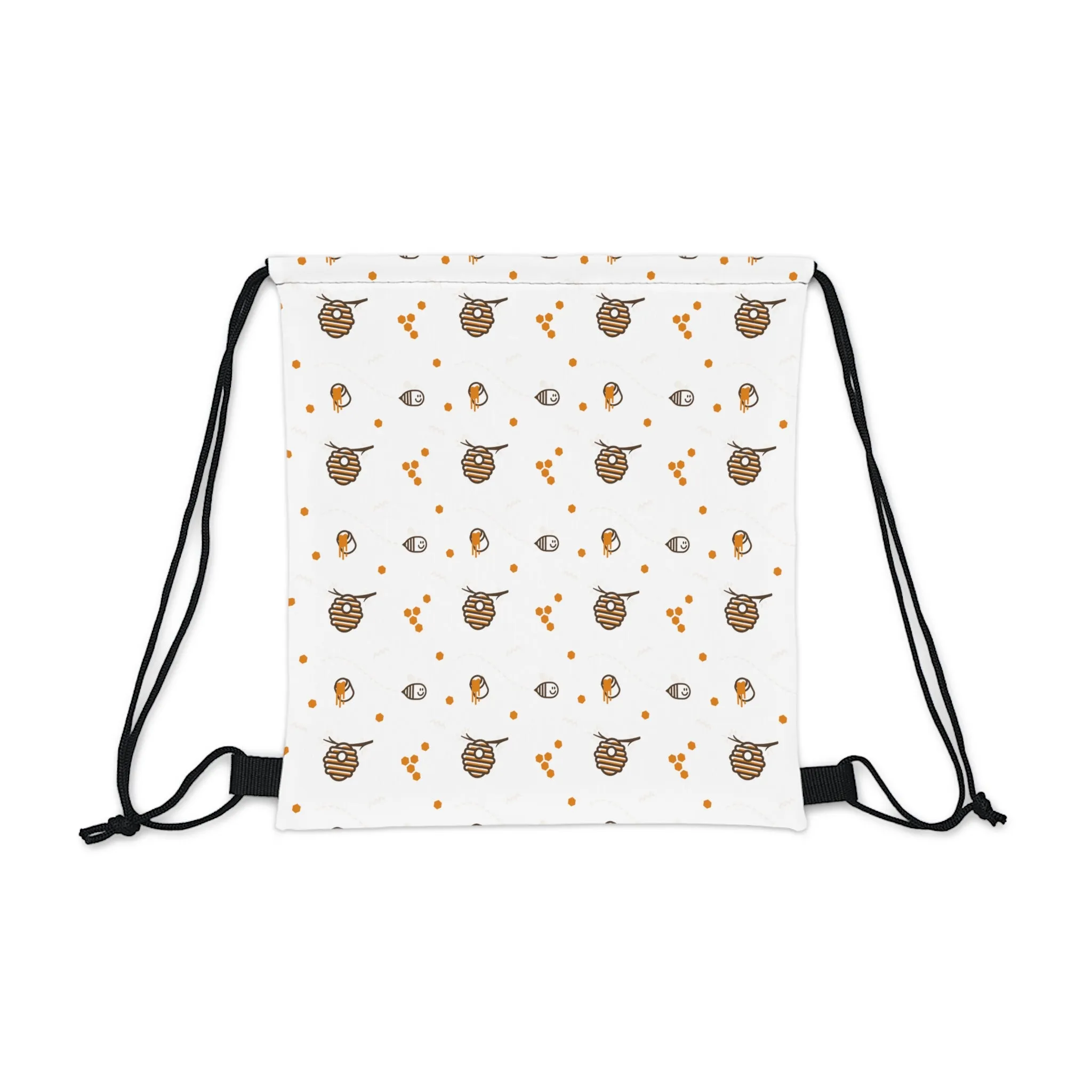 HoneyPlusCo Merch | Honey Bee Drawstring Backpack Style 12