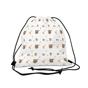 HoneyPlusCo Merch | Honey Bee Drawstring Backpack Style 12