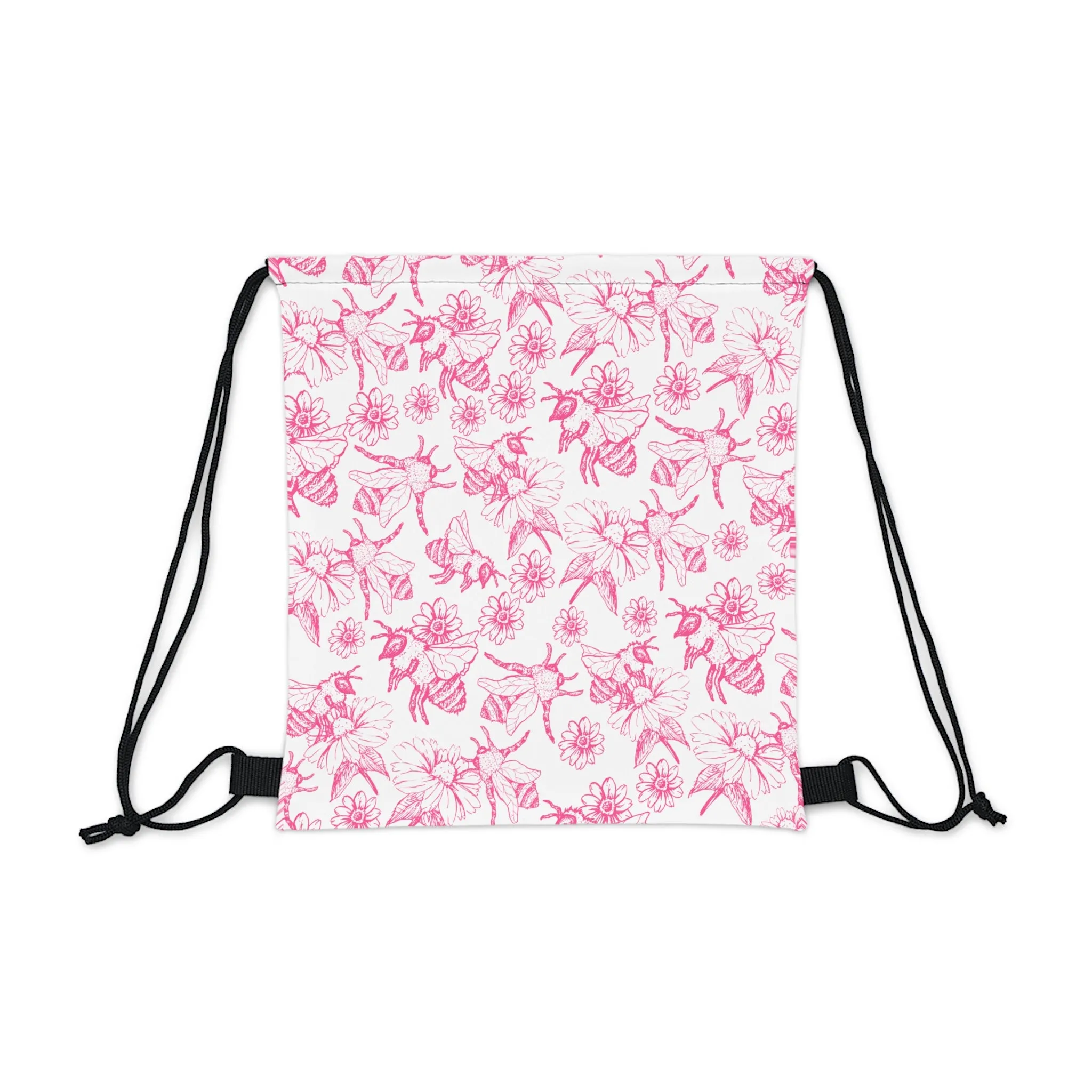 HoneyPlusCo Merch | Honey Bee Drawstring Backpack Style 5