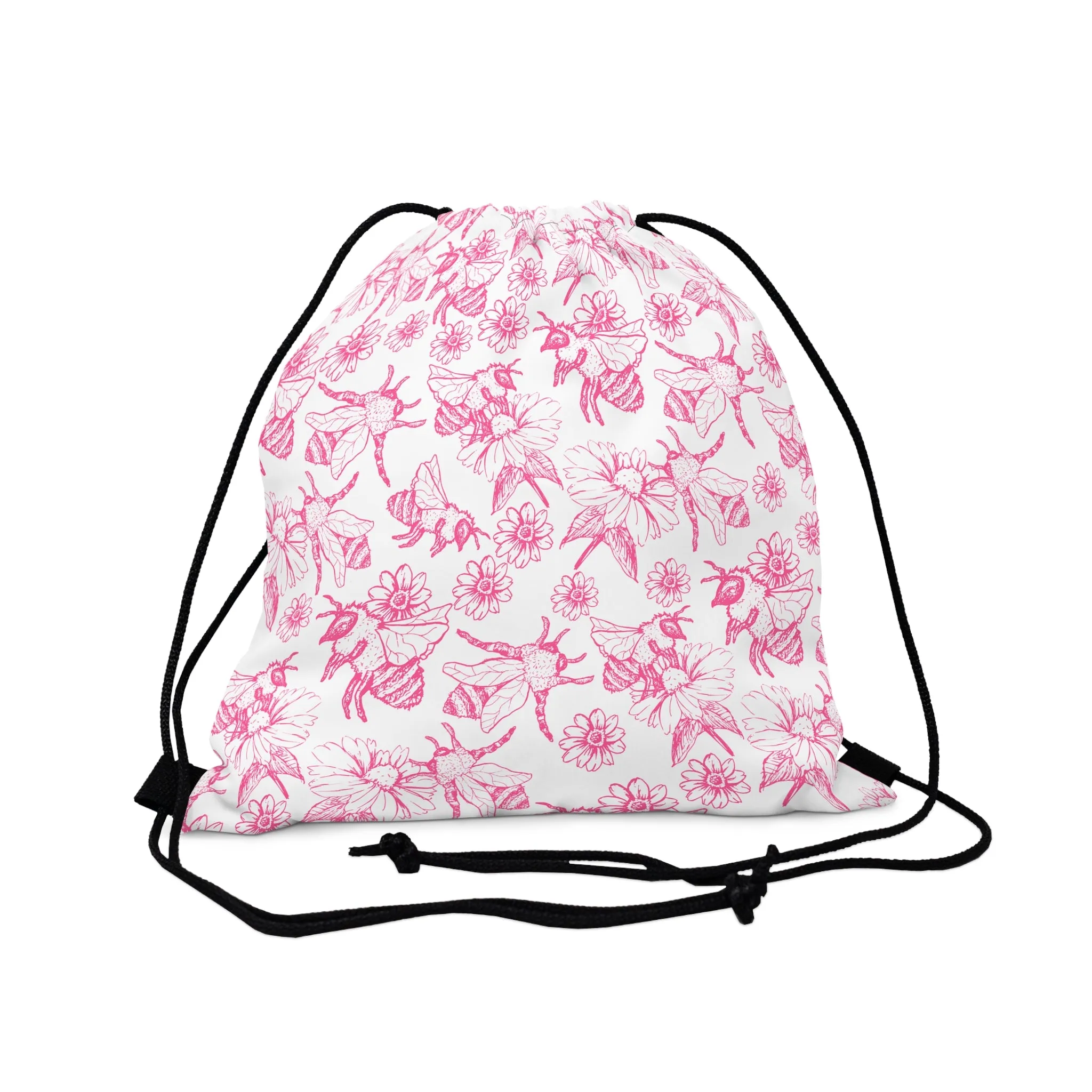 HoneyPlusCo Merch | Honey Bee Drawstring Backpack Style 5