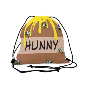 HoneyPlusCo Merch | Honey Bee Drawstring Backpack Style 8