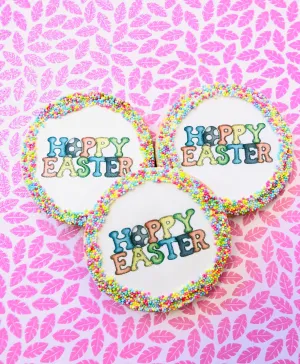 Hoppy Easter Sugar Cookies With Nonpareils