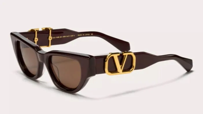 II-DUE Bordeaux / Yellow Gold / Dark Brown Lens