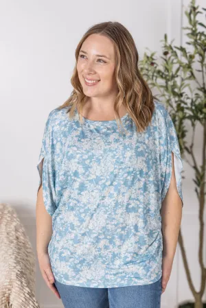 IN PRODUCTION Darcy Dolman - Blue and Ivory Abstract