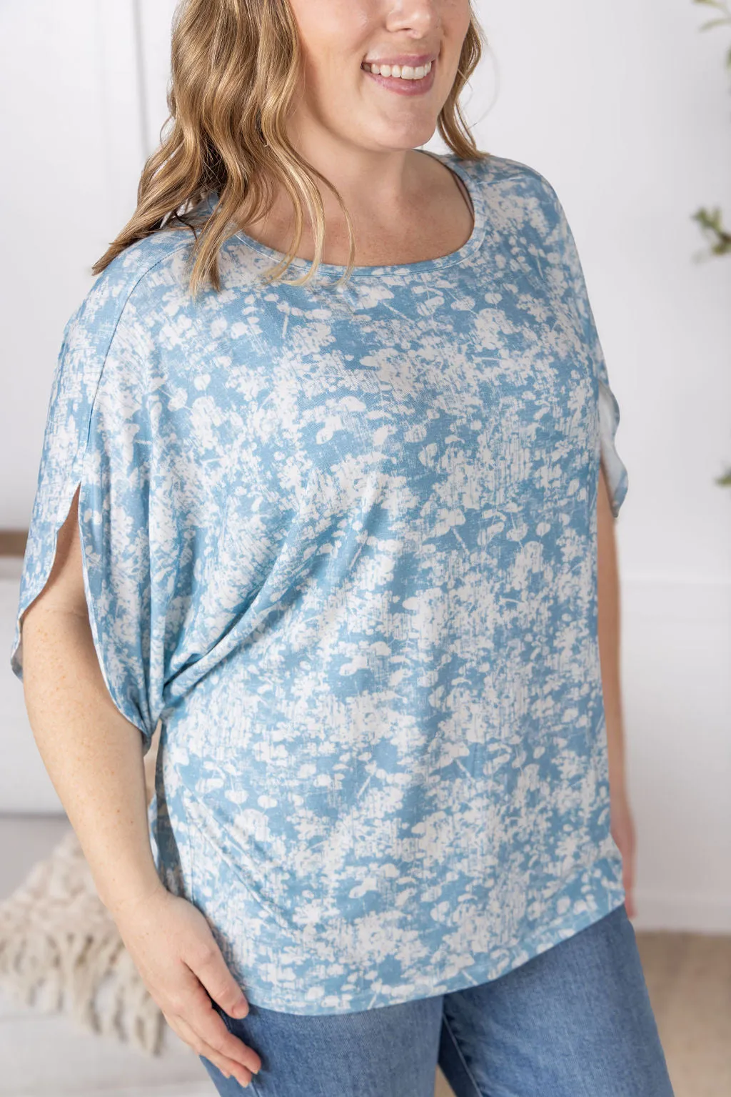 IN PRODUCTION Darcy Dolman - Blue and Ivory Abstract