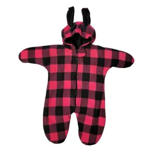INFANT BUNTING BAG BUNNY BUFFALO CHECK FUCHSIA