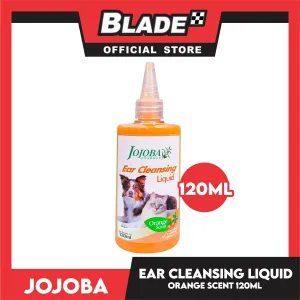 Jojoba Essence Ear Cleansing Liquid 120ml (Orange Scent) Anti-Fungal, Anti-Parasite, Anti-Bacterial For Dogs And Cats