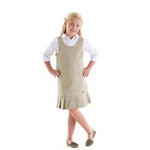 Jumper, Girls Khaki Pleated Hem