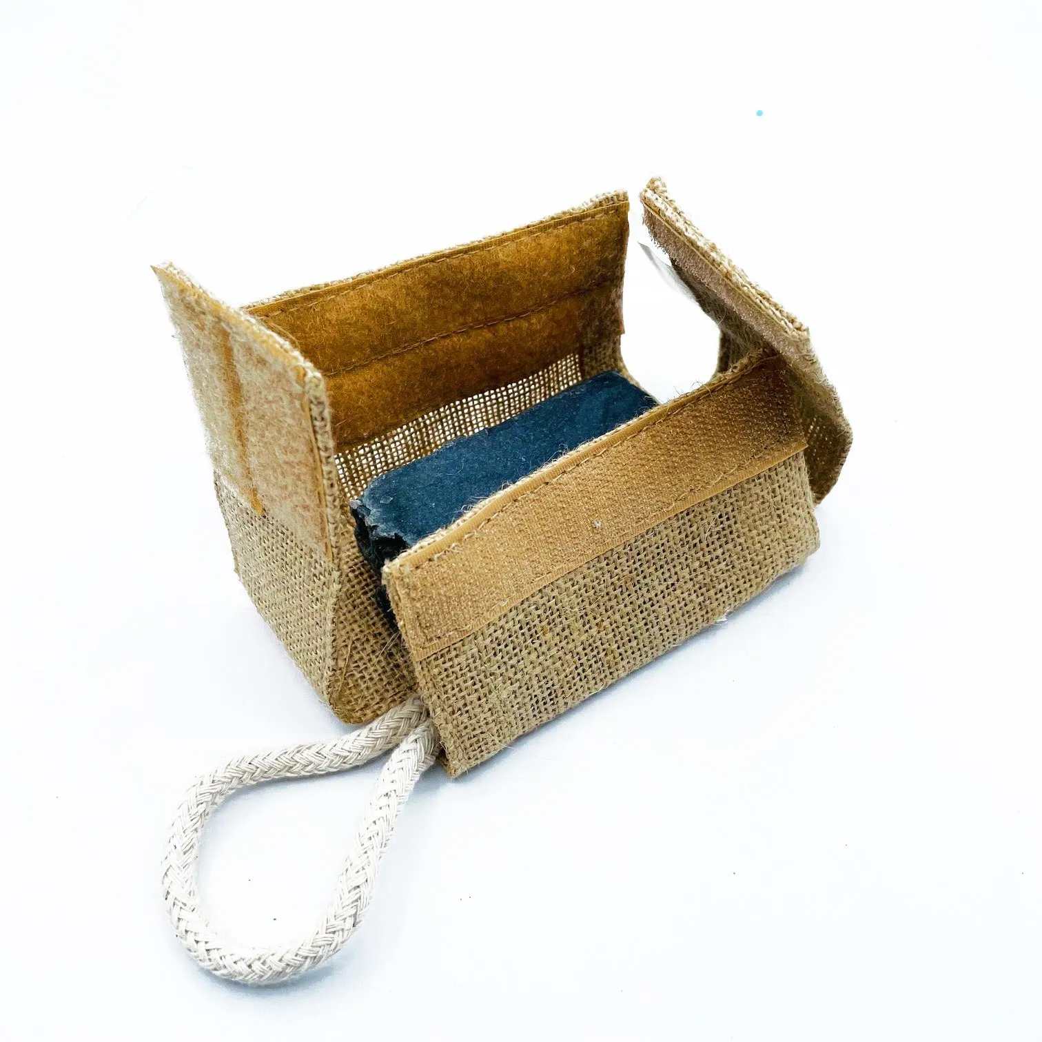 Jute Exfoliating Scrub Soap Pouch