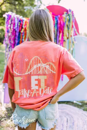 Kappa Alpha Theta Take A Date Rollercoaster Tee