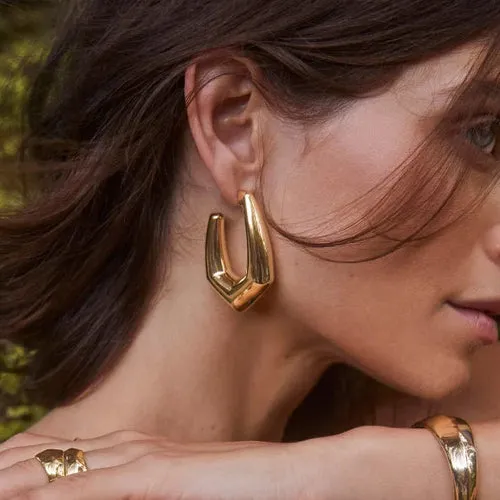 Kenda Scott Kaia Hoop Earring Gold